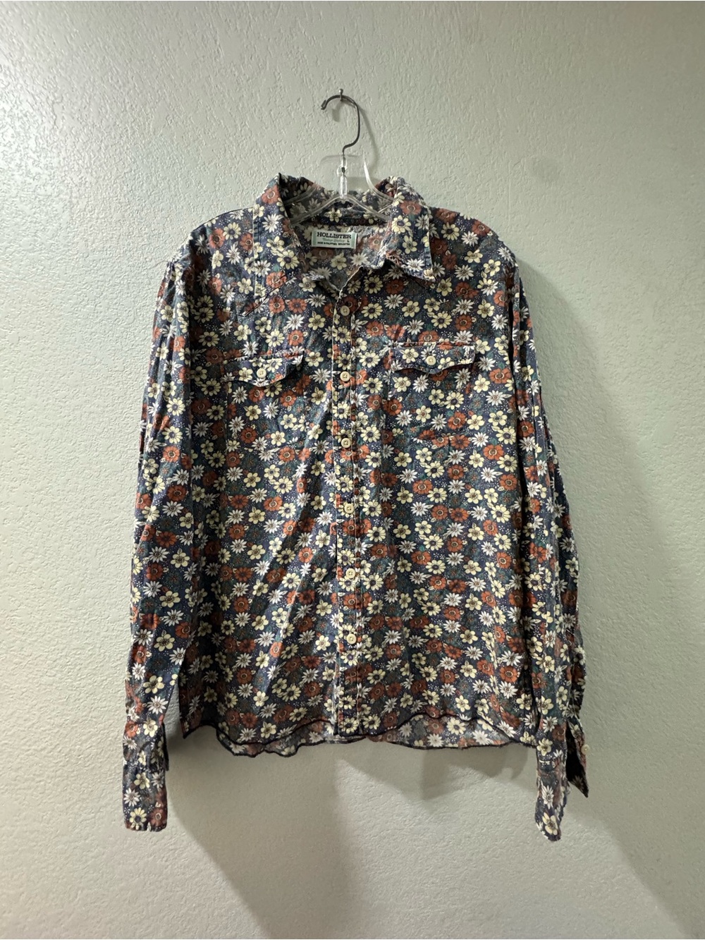 Vintage Hollister Floral Western Style Button-Up Shirt